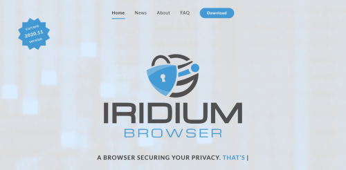 Iridium Browser A browser securing your privacy That’s it