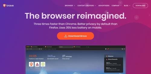 Secure, Fast Private Web Browser with Adblocker Brave Browser