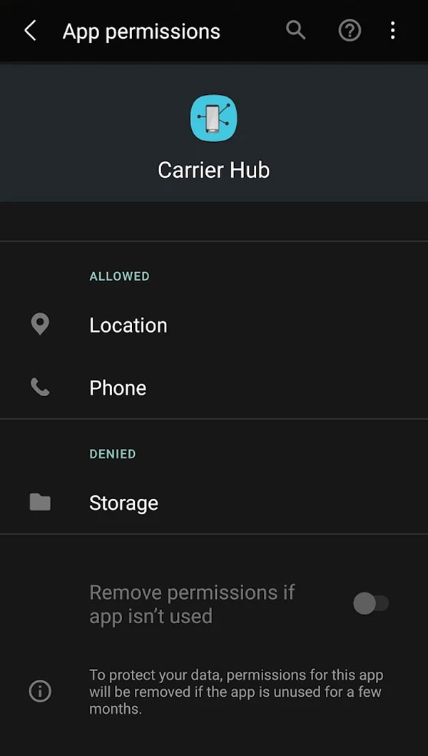 carrier hub app everything need to know app permission